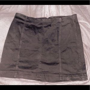 Black Jean Skirt